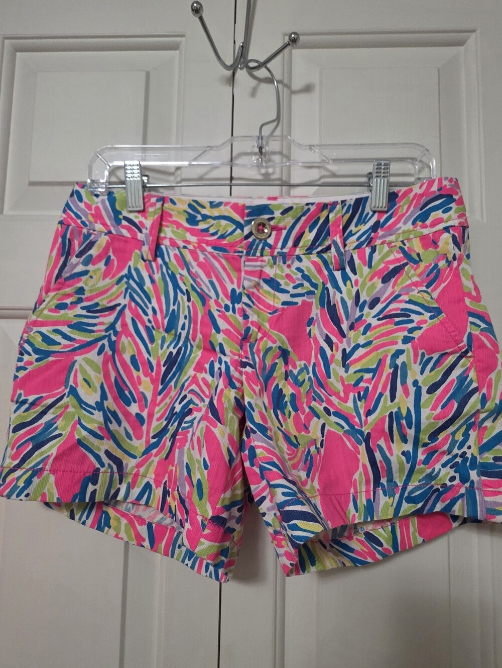Lilly Pulitzer Womens Shorts The Callahan Size 4 Vibrant Preppy